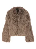Eleh faux-fur jacket - Brown