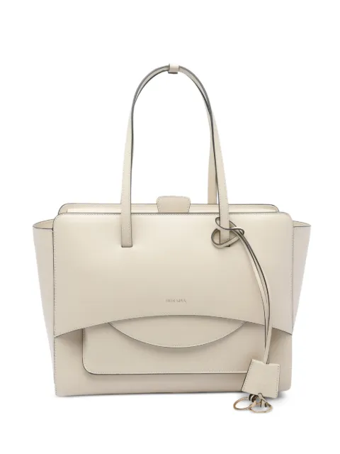 HIDESINS large Flap leather tote bag