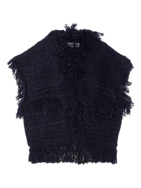 Essentiel Antwerp fringed-trim tweed vest