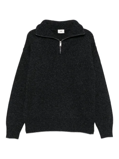 Autry high-neck zip-up polo shirt