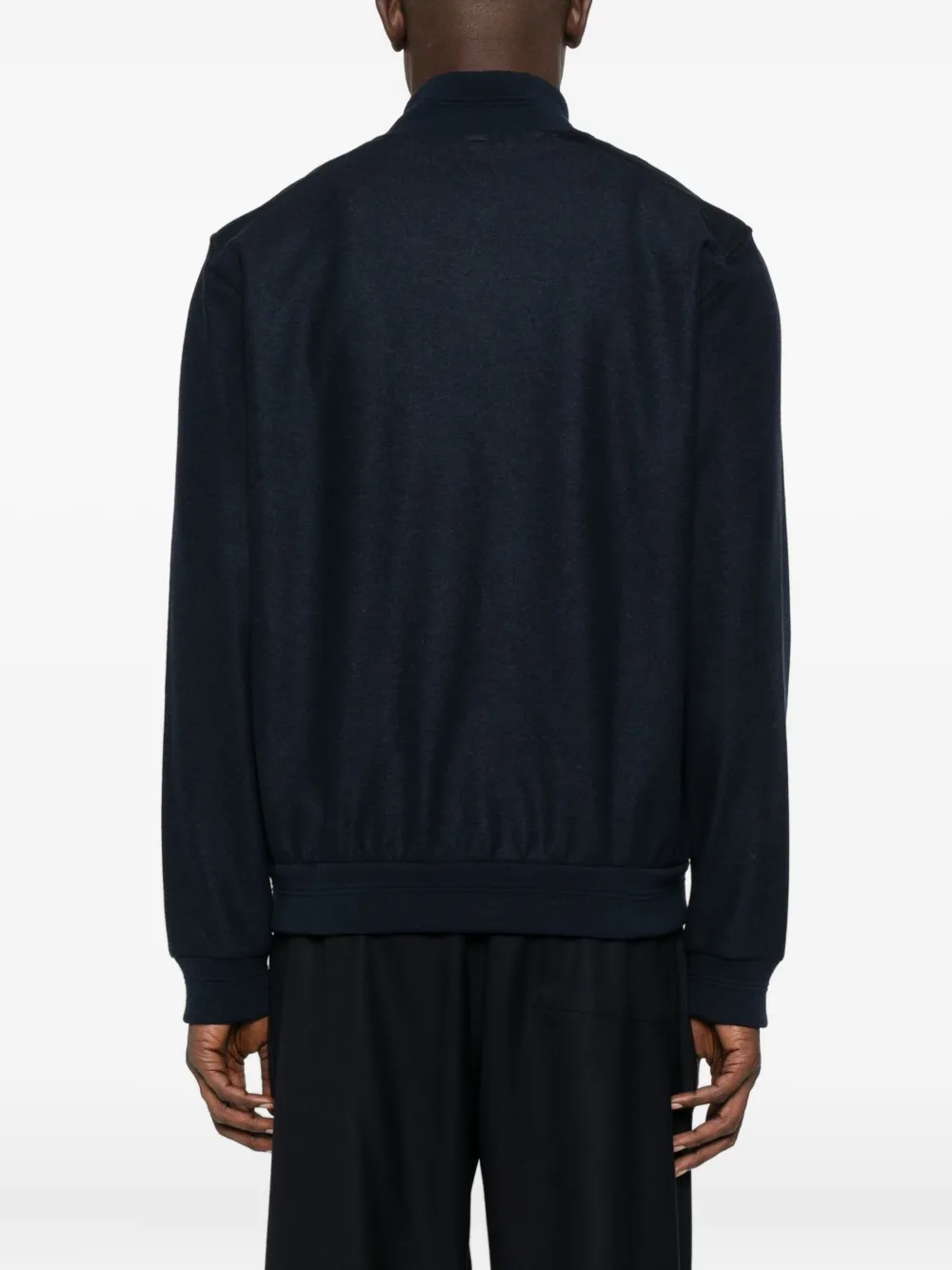 Herno Press-stud Bomber Jacket In Blue