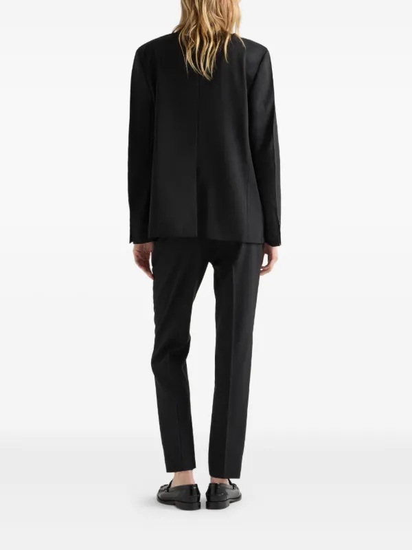 Prada ウールパンツ | ブラック | FARFETCH JP