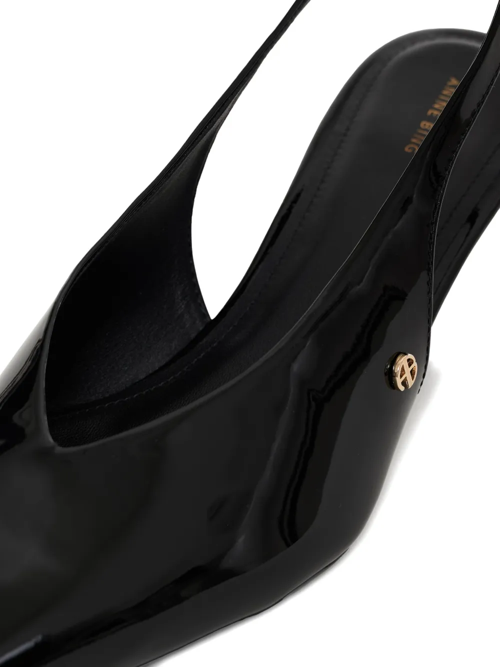Anine Bing 50mm Hilda Slingback Pointed-toe Pumps In Black