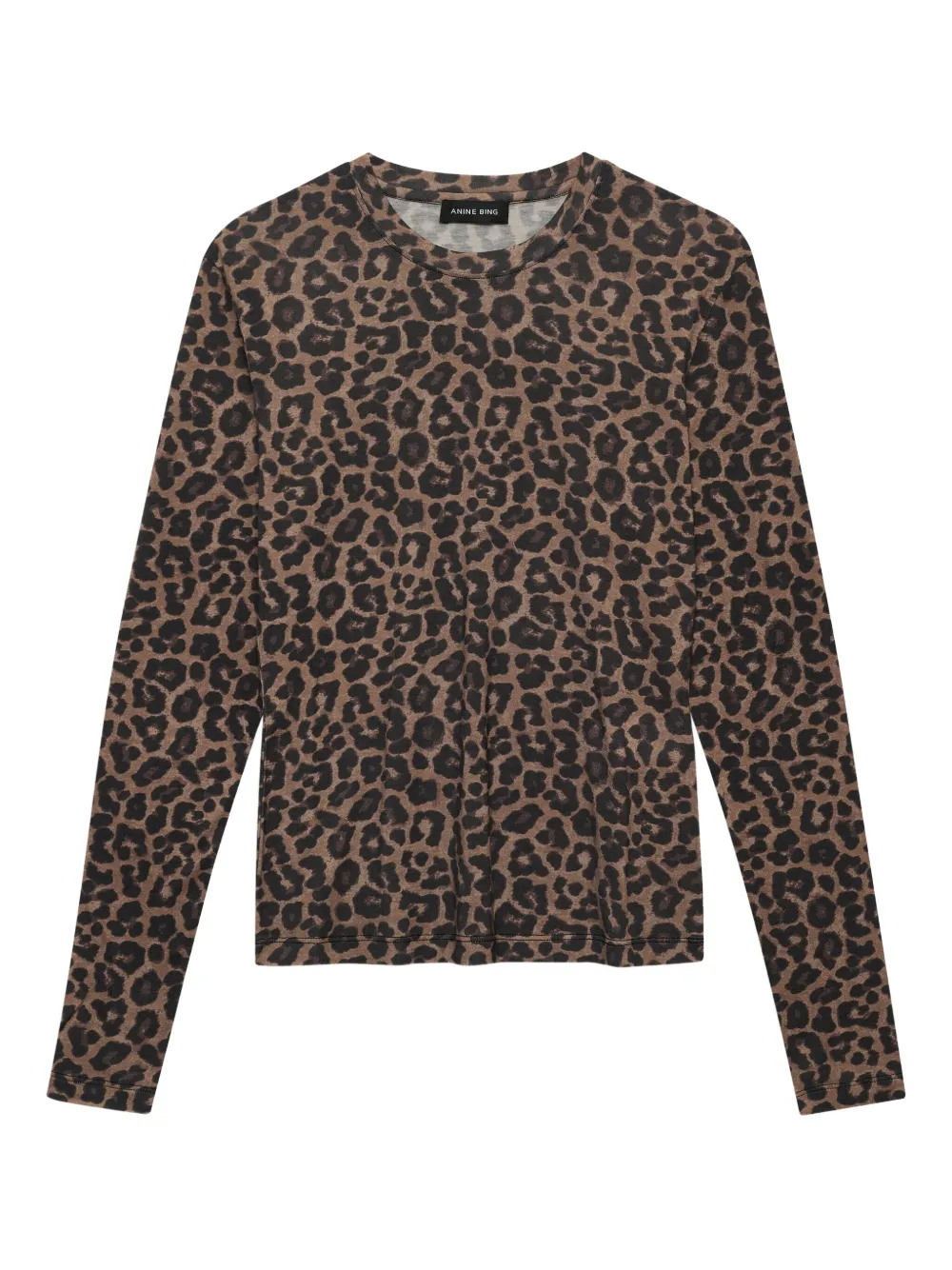 ANINE BING T-shirt con stampa - Marrone