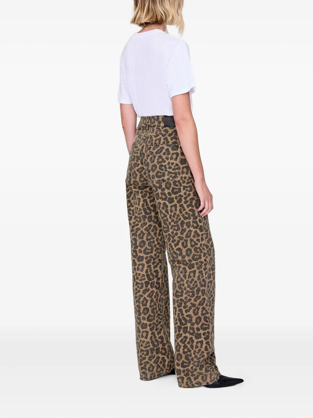 Anine Bing Hugh Jeans In Brown