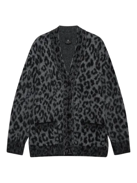 ANINE BING Banks leopard-print button cardigan