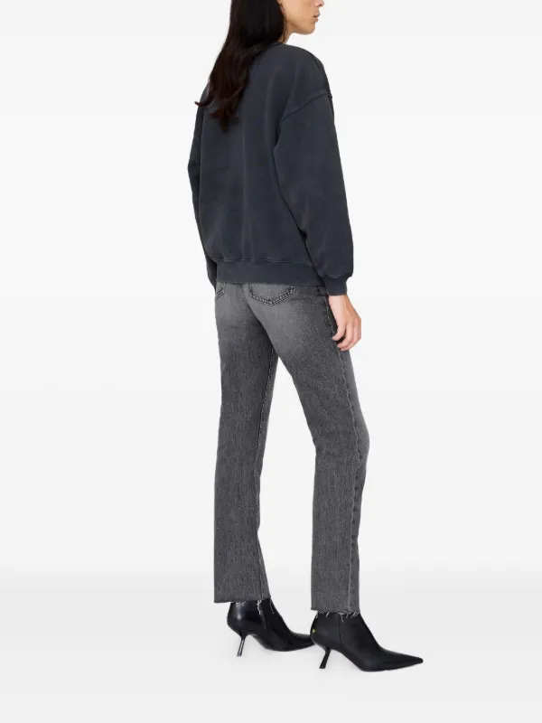 ANINE BING Spencer レオパード スウェットシャツ | ブラック