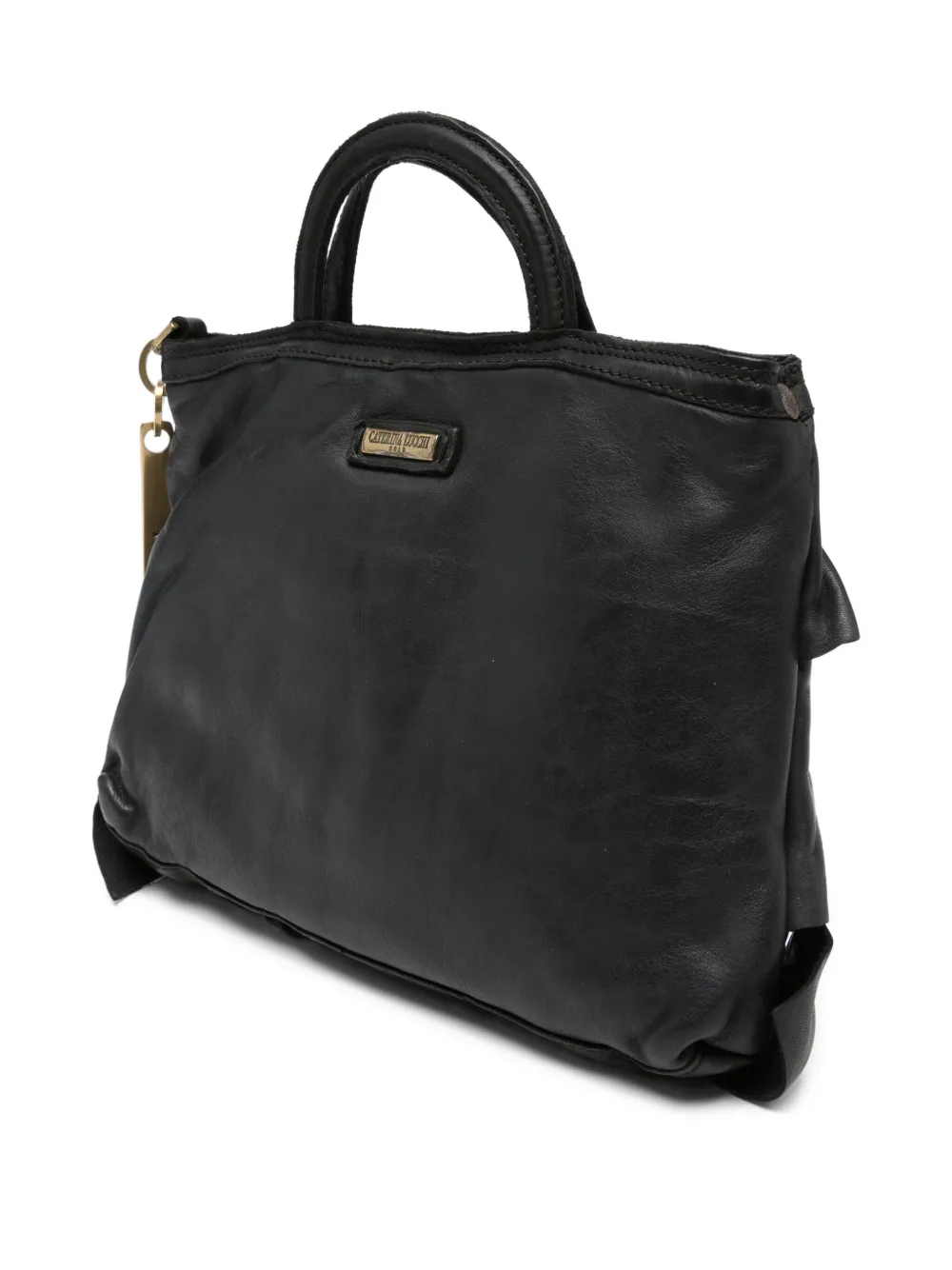 Caterina Lucchi Kleine Adele boekentas met geplooid effect en rits Zwart