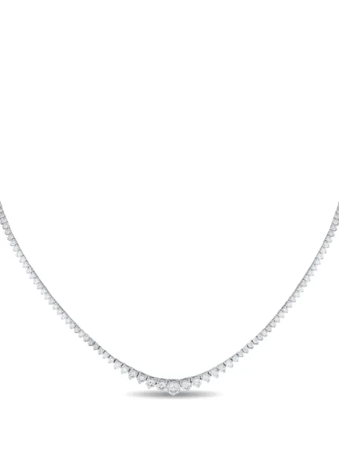 LB Exclusive 14K white gold diamond necklace