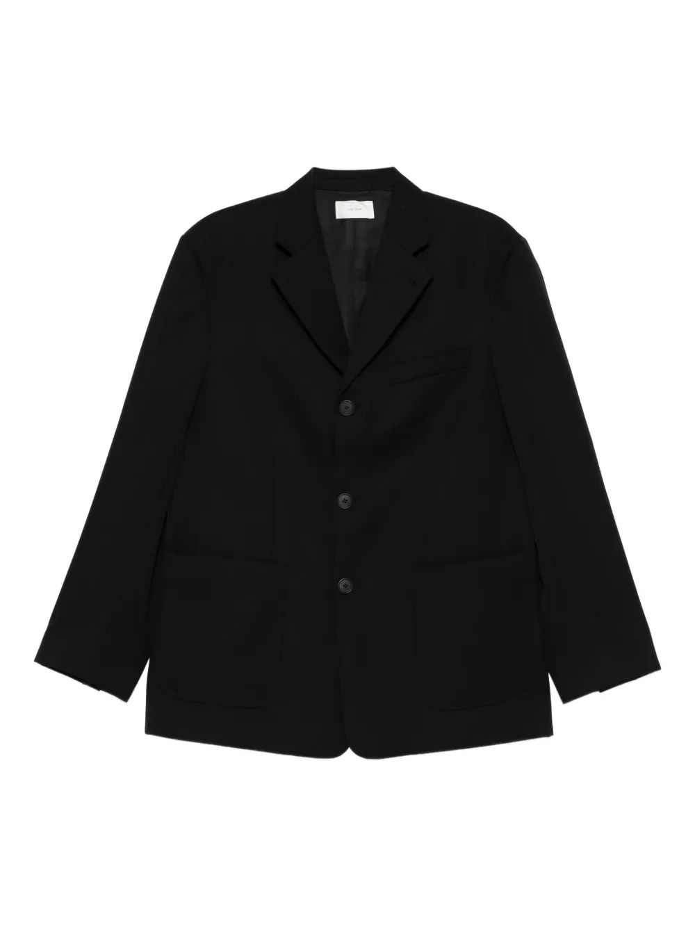 The Row Caelum three-button patch-pocket jacket | Black | Image 1