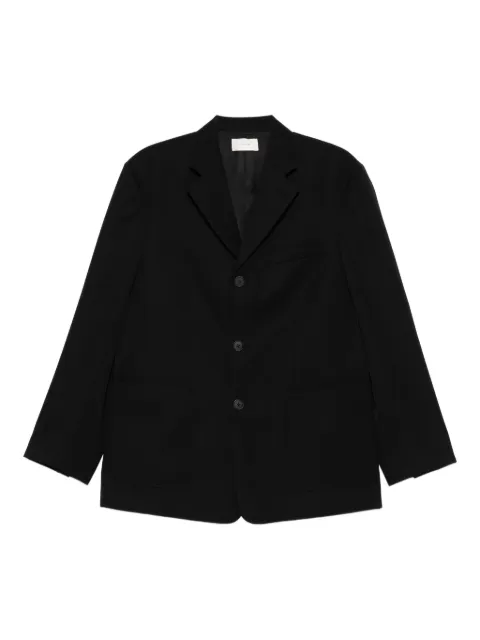 The Row Caelum three-button patch-pocket jacket