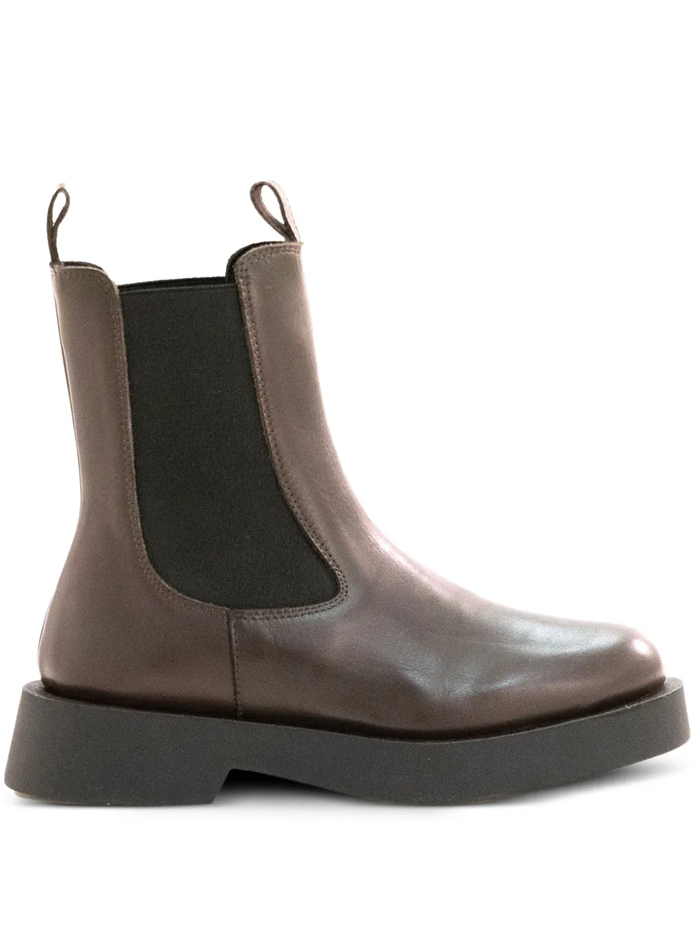 POEVE elastic-panel boots Brown