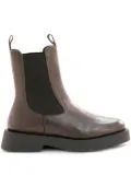POEVE elastic-panel boots - Brown