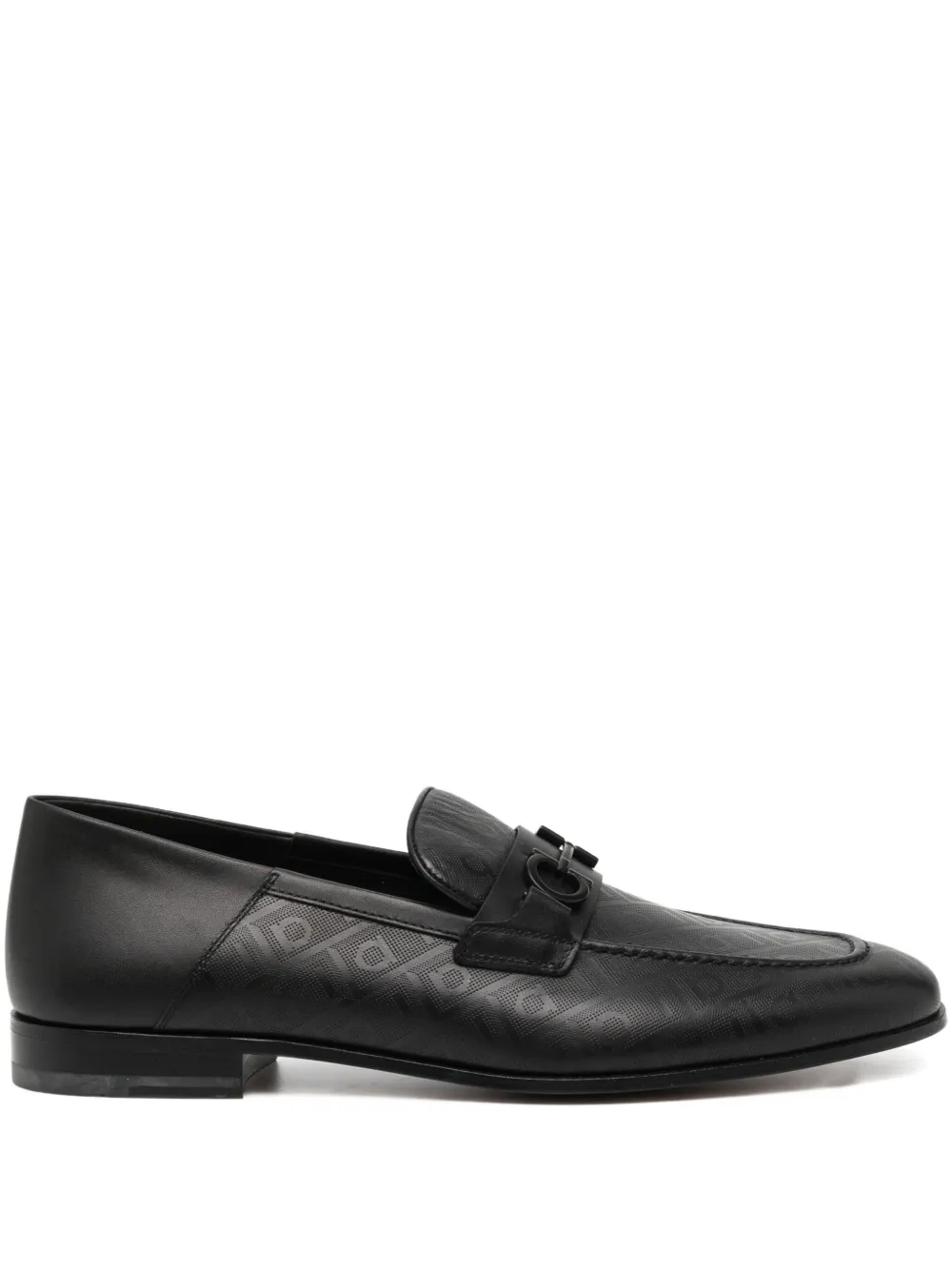 Ferragamo Gancini-ornament loafers Black