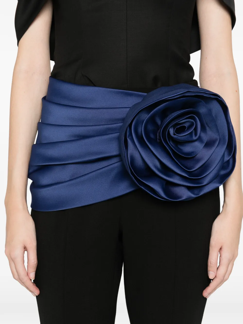 Carolina Herrera Flower Trousers In Black