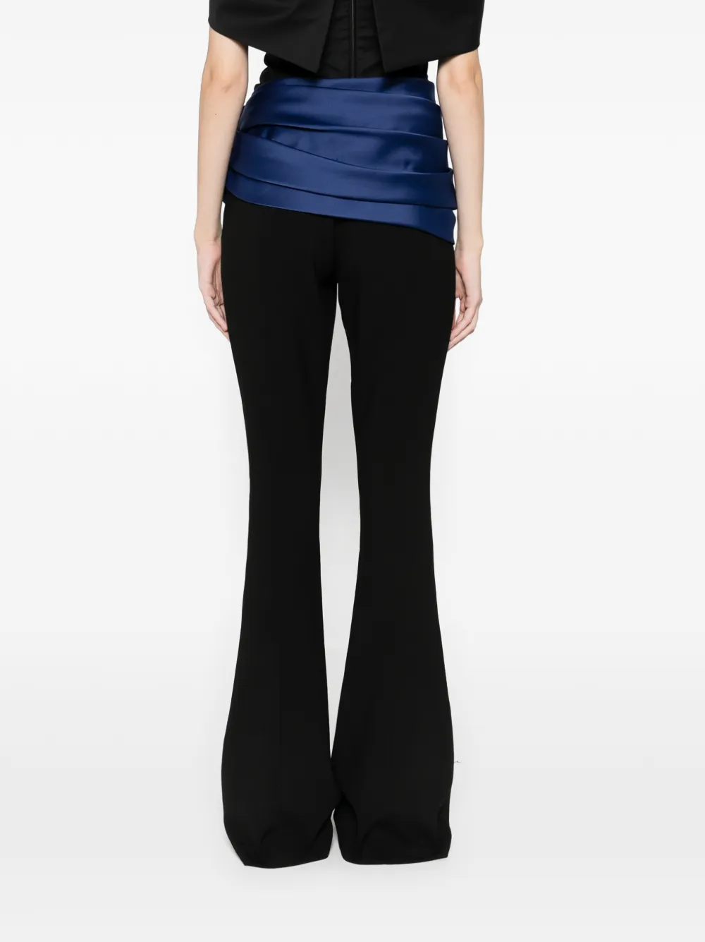 Carolina Herrera Flower Trousers In Black