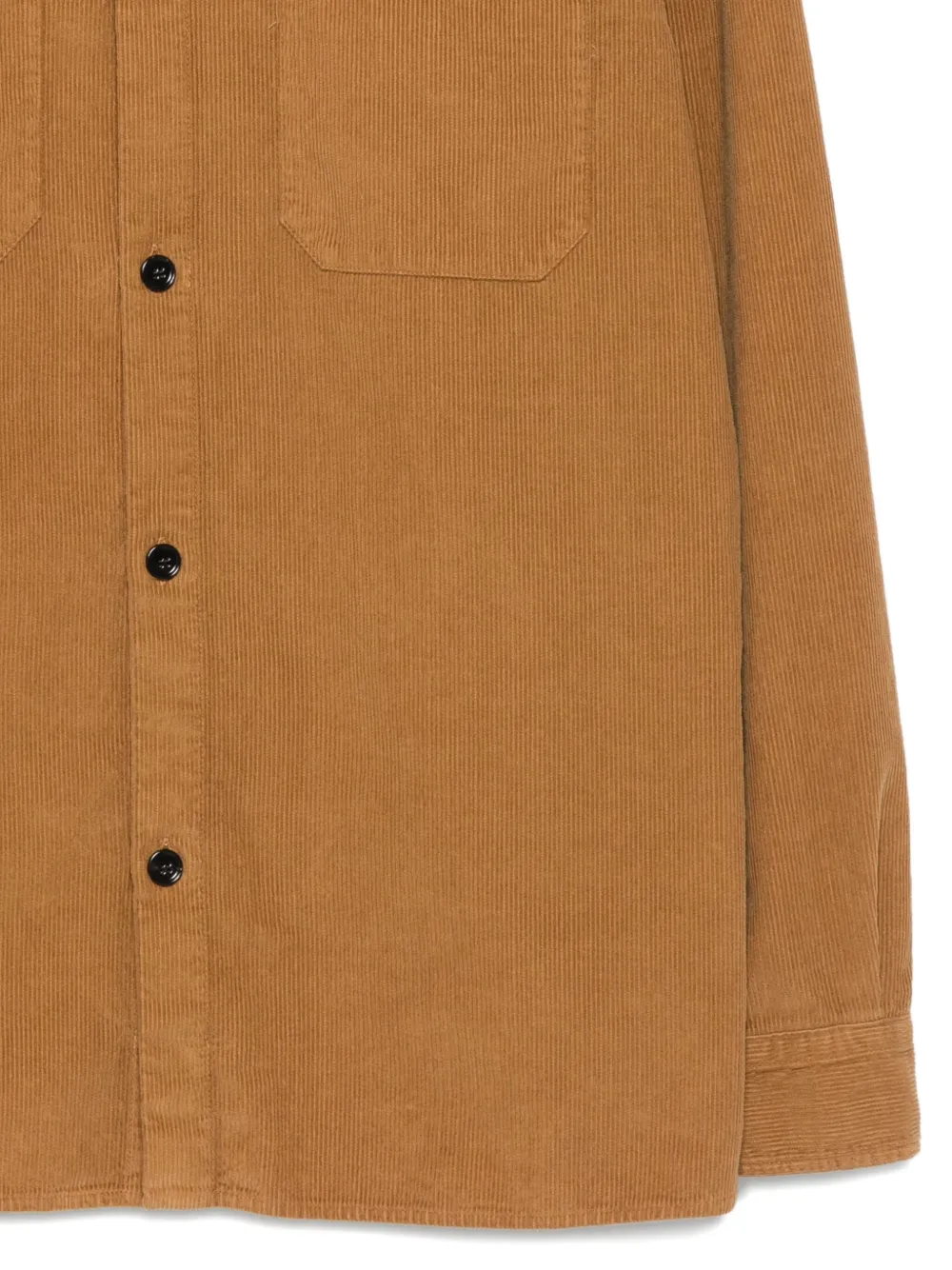 DONDUP T-shirt met dubbele zak Bruin