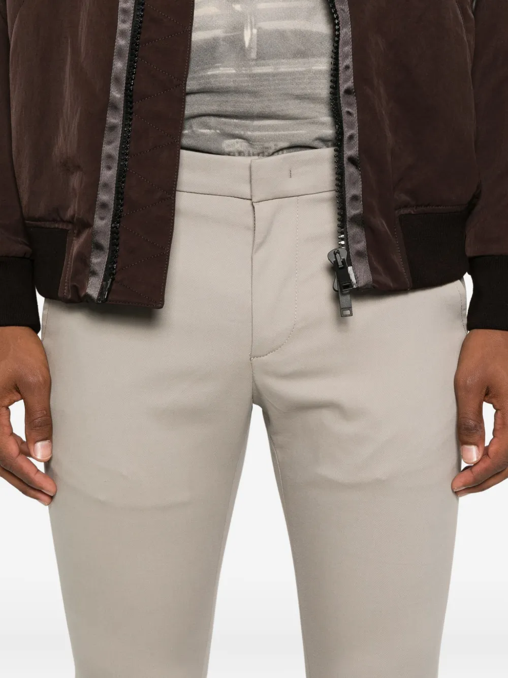 DONDUP Broek met zijzak Beige
