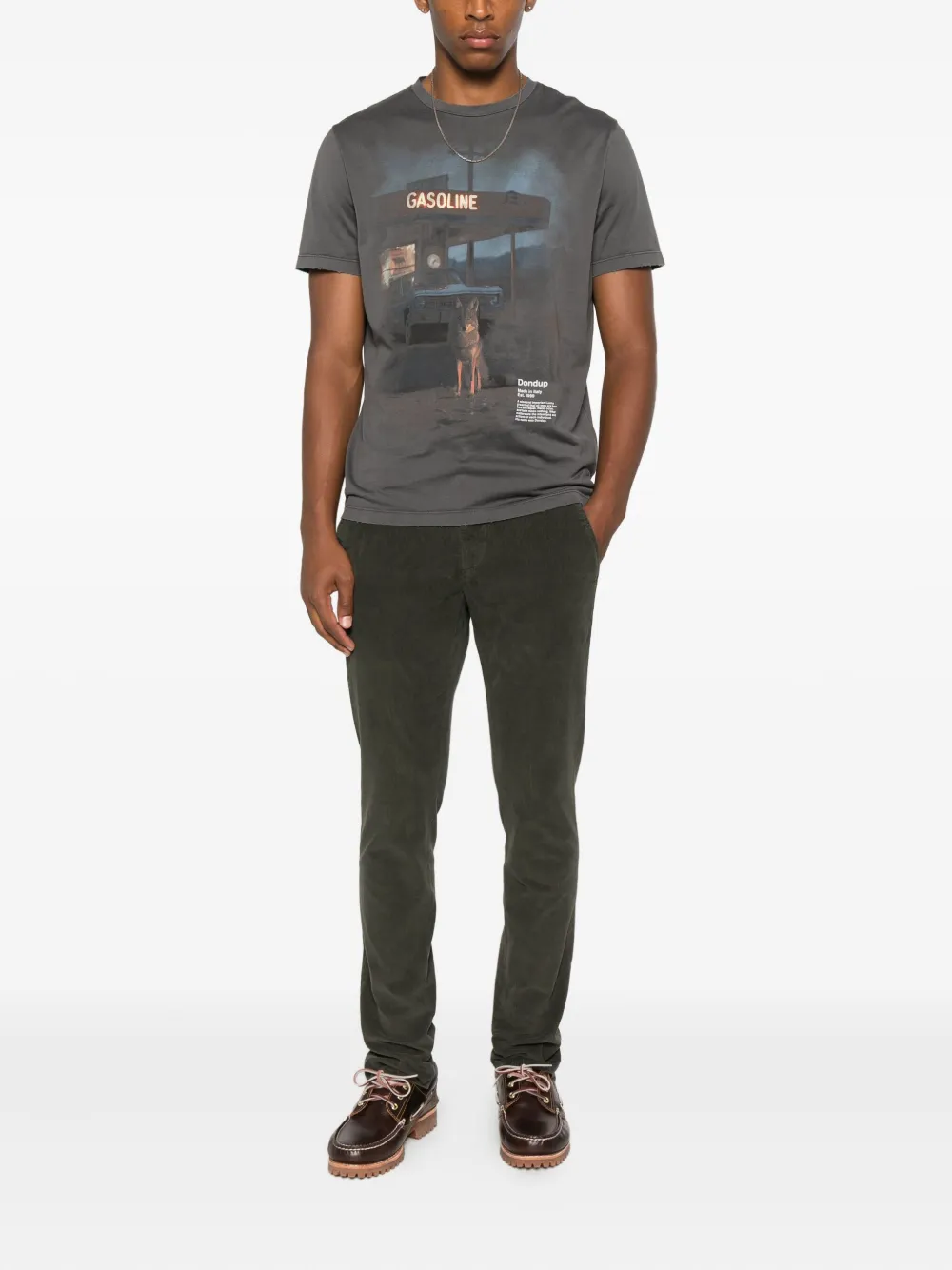 DONDUP graphic-print T-shirt - Grijs