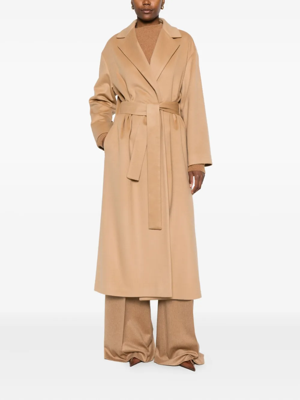 DONDUP belted lapels coat | Single Breasted Coats | Image 2