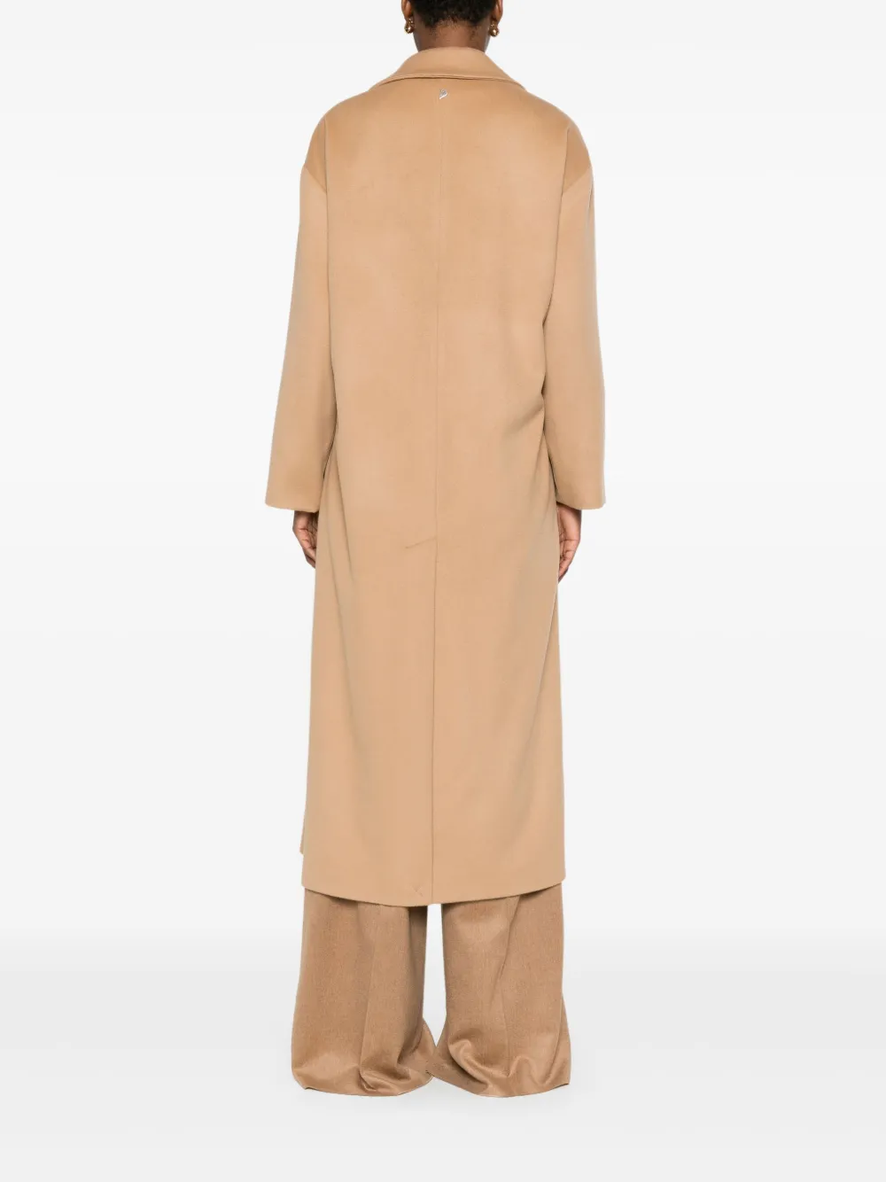 DONDUP Jas met revers en ceintuur Beige