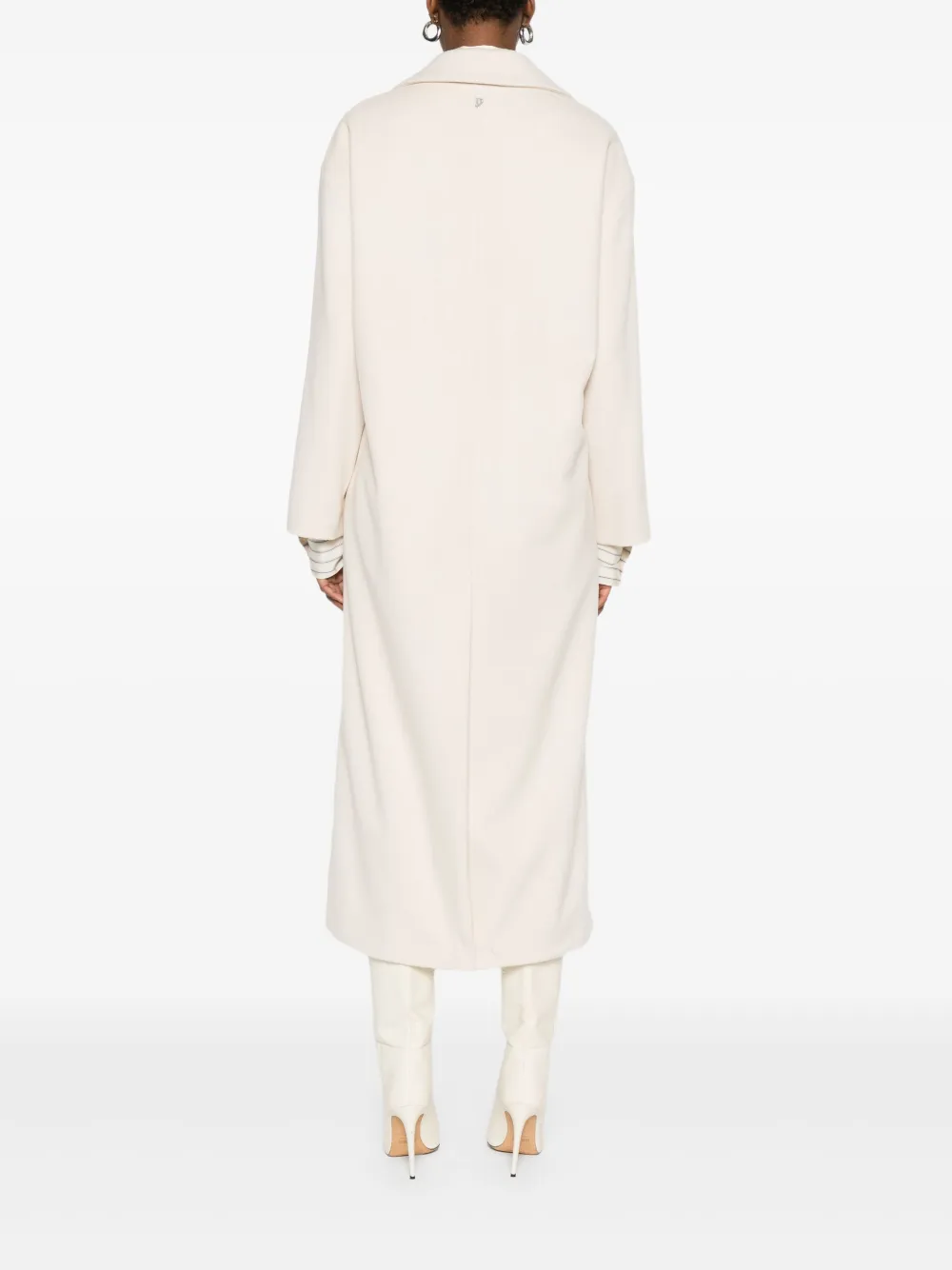 Dondup Belted Coat In White