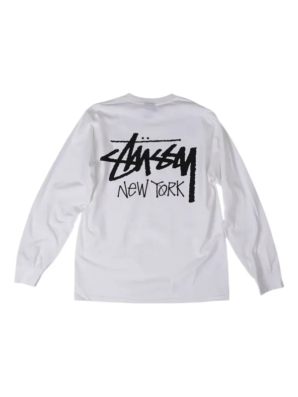 Stüssy New York long-sleeve T-shirt | White | FARFETCH ID