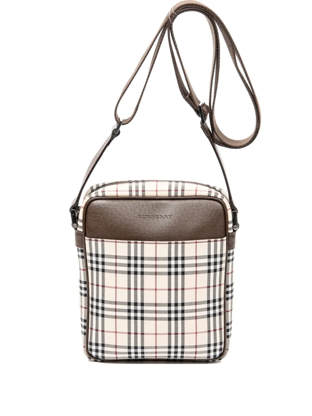 Burberry Pre-Owned Borsa a spalla a quadri - Toni neutri