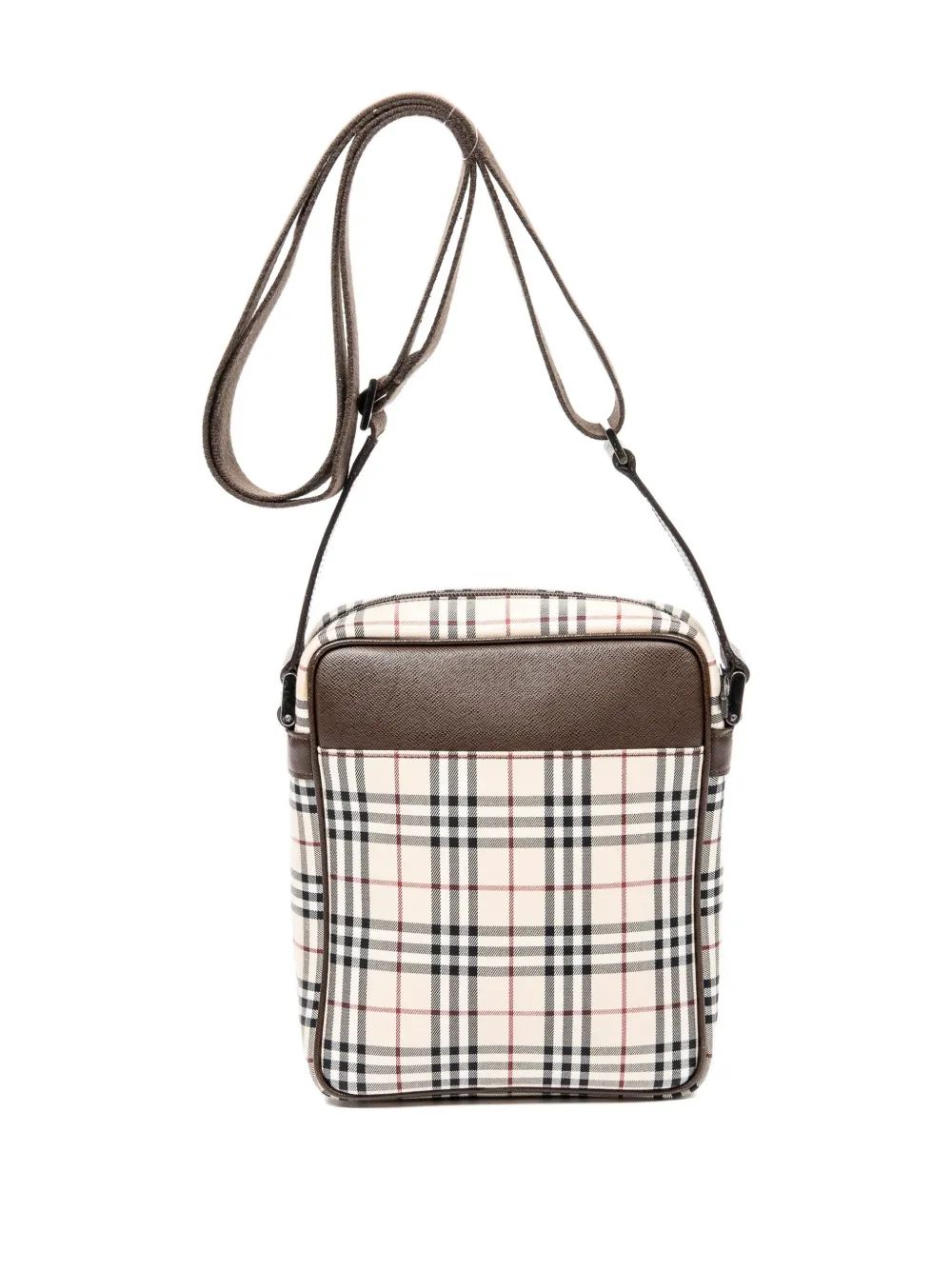 check-pattern shoulder bag