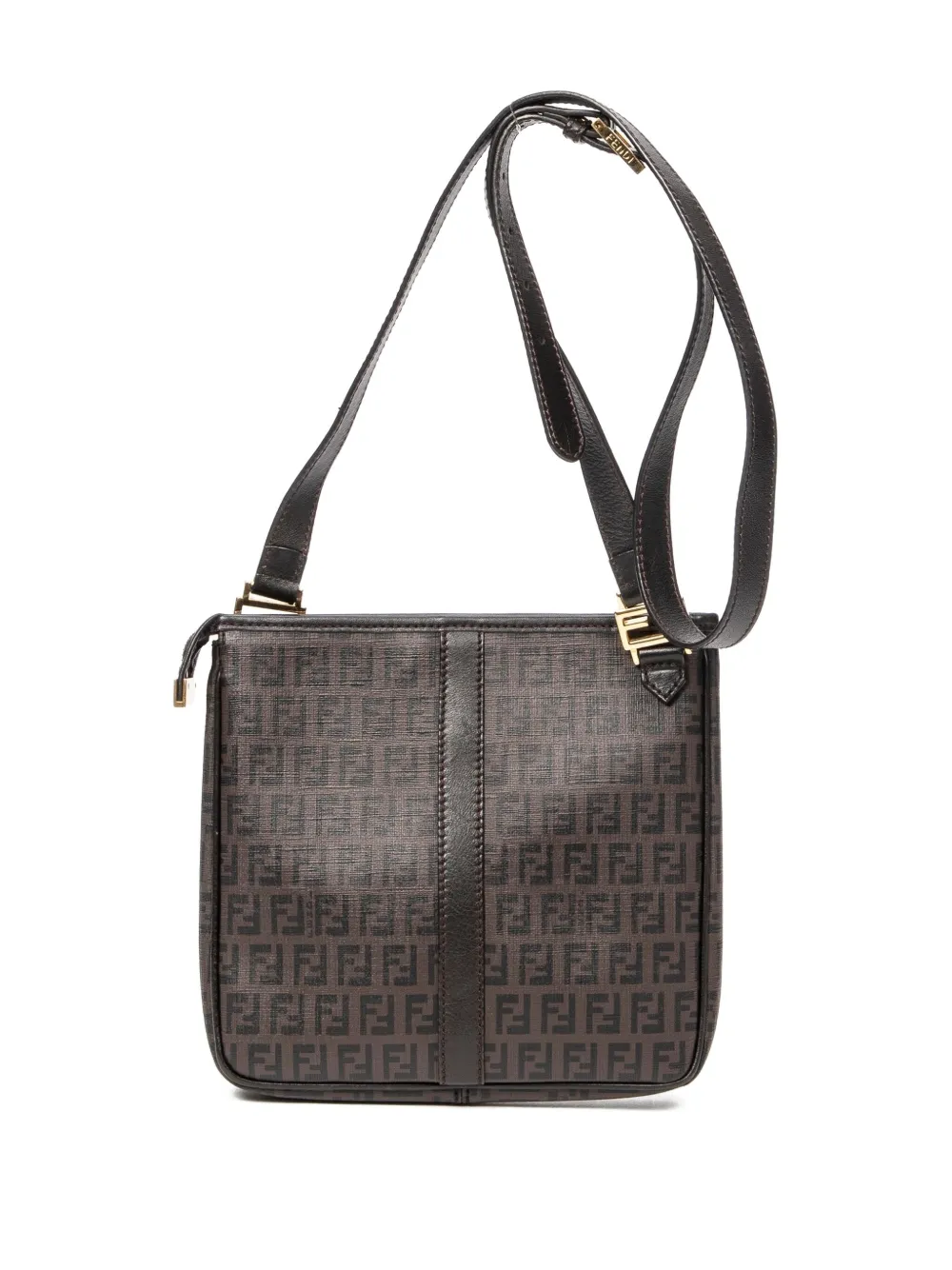 Fendi Pre-Owned Schoudertas met FF-patroon - Bruin