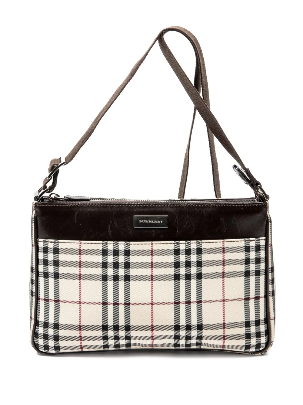 Burberry Pre-Owned Borsa a spalla a quadri - Toni neutri