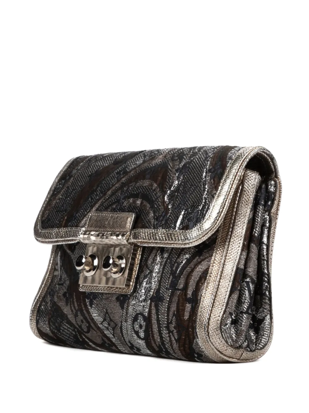 Louis Vuitton Pre-Owned Clutch Brocade Thalie - Grigio