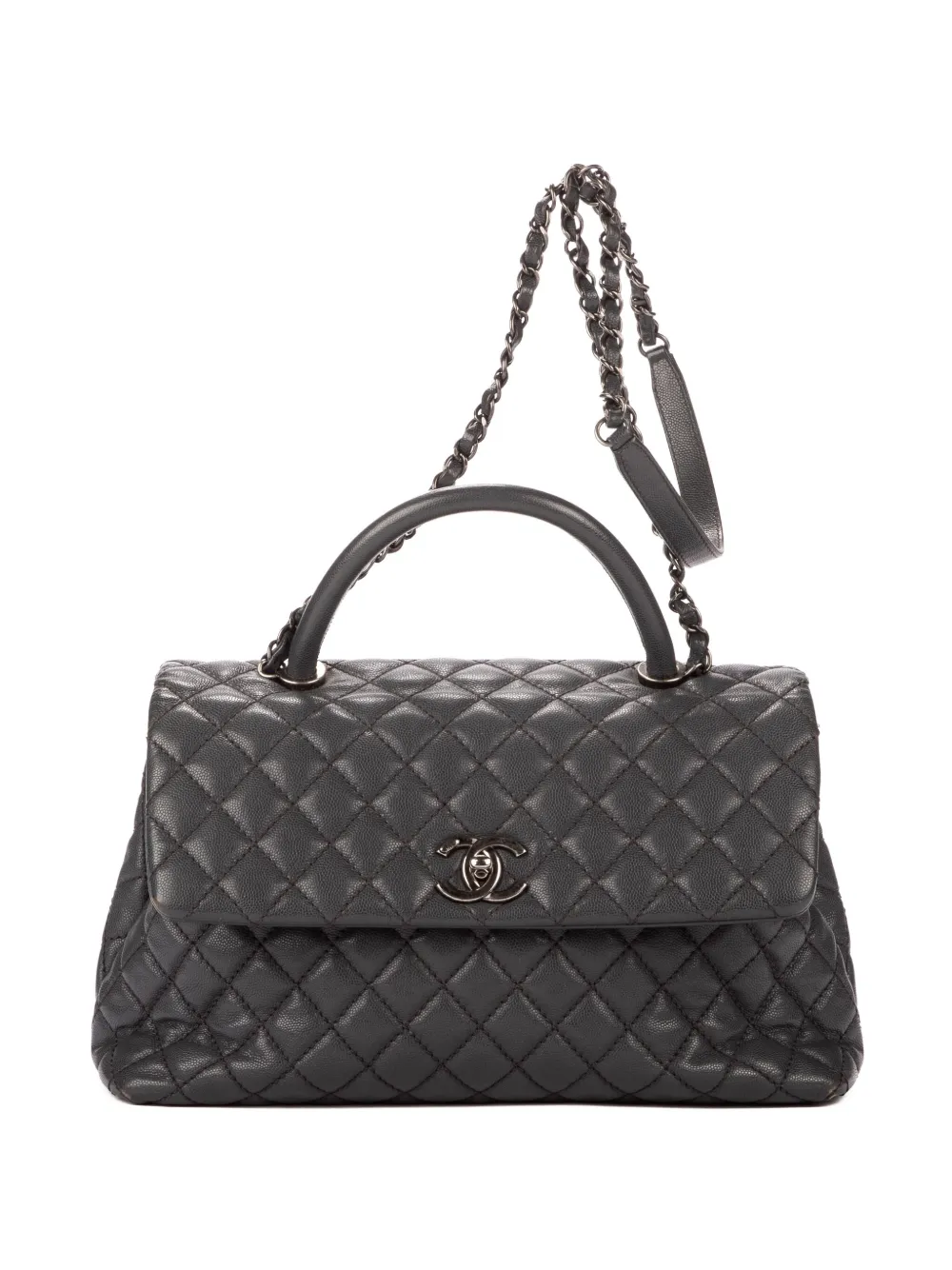 CHANEL Pre-Owned Borsa a spalla Timeless trapuntata - Grigio