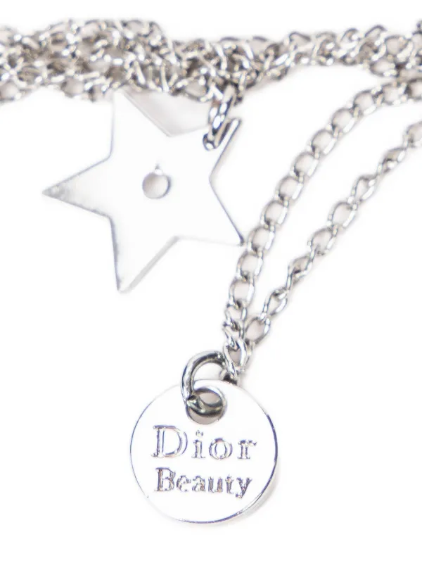 Christian Dior Pre-Owned リボンディテール ネックレス | シルバー