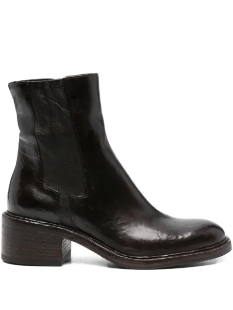 KING TARTUFOLI 50mm leather zipped ankle boots
