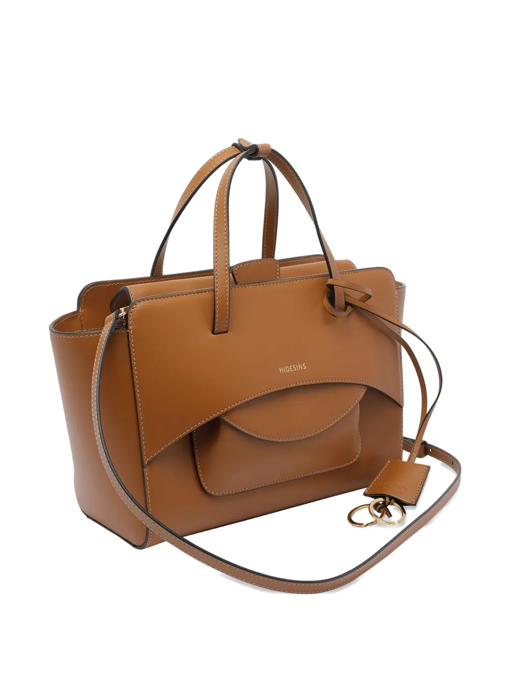 Hidesins Medium Flap Tote Bag In Brown