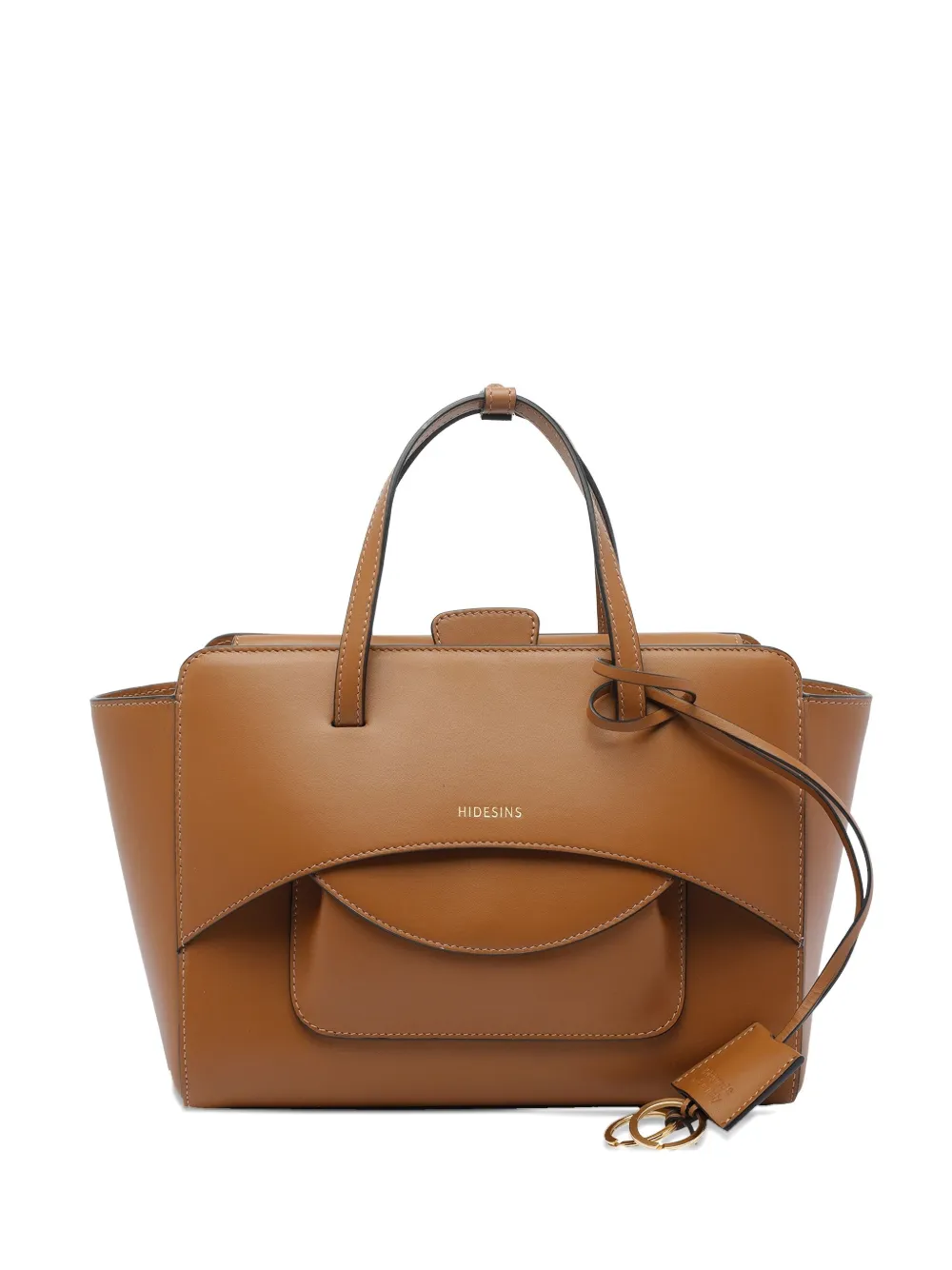 HIDESINS medium Flap tote bag - ブラウン HIDESINS medium Flap tote bag - ブラウン