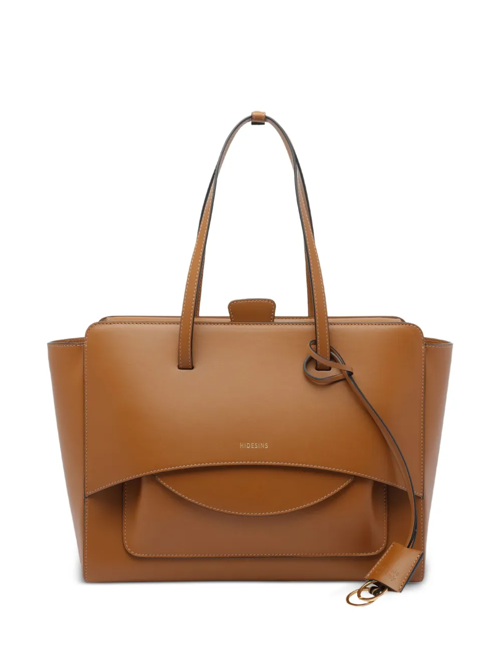 HIDESINS large Flap tote bag - Marrone