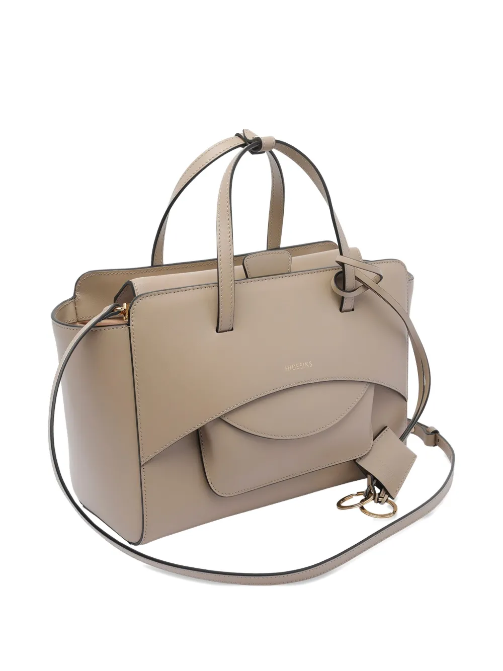 Hidesins Medium Flap Tote Bag In Neutral