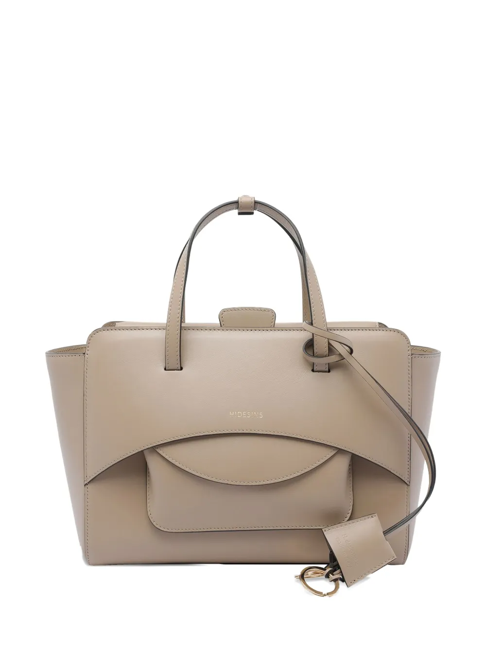 Hidesins Medium Flap Tote Bag In Neutral