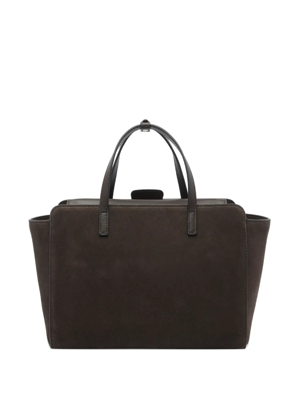 HIDESINS medium Flap suede tote bag - Bruin