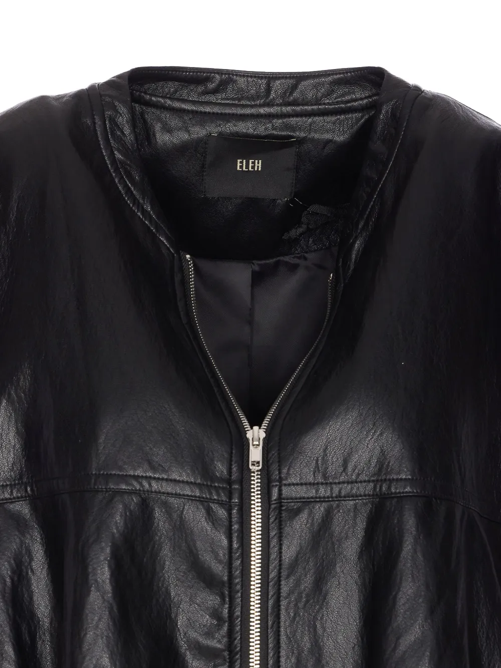 Eleh Zip-front Sleeveless Gillet In Black