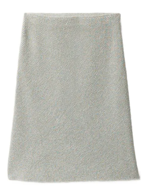 Miu Miu ribbed-knit flared skirt
