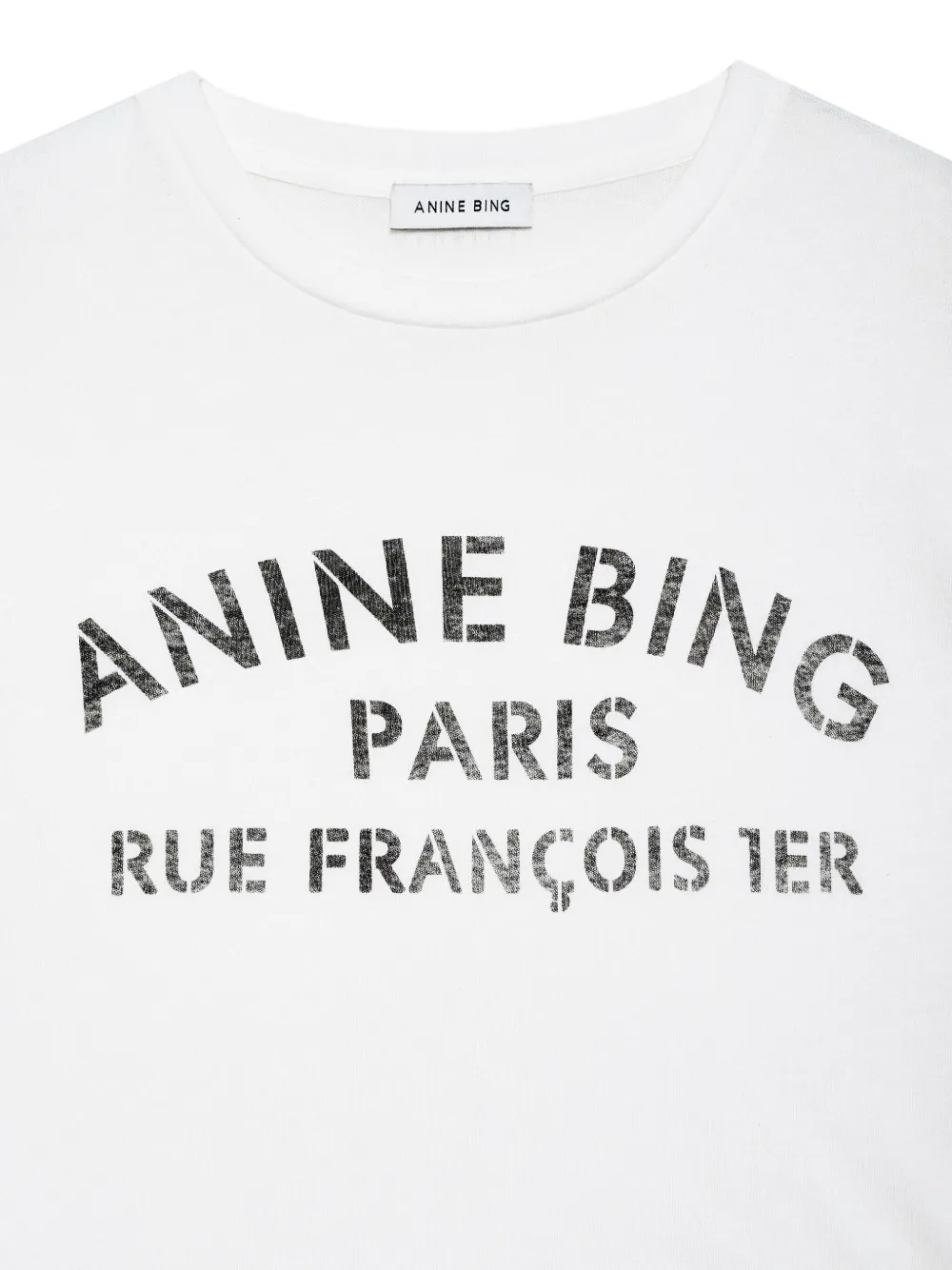 Anine Bing Stencil Cohen Tee In White