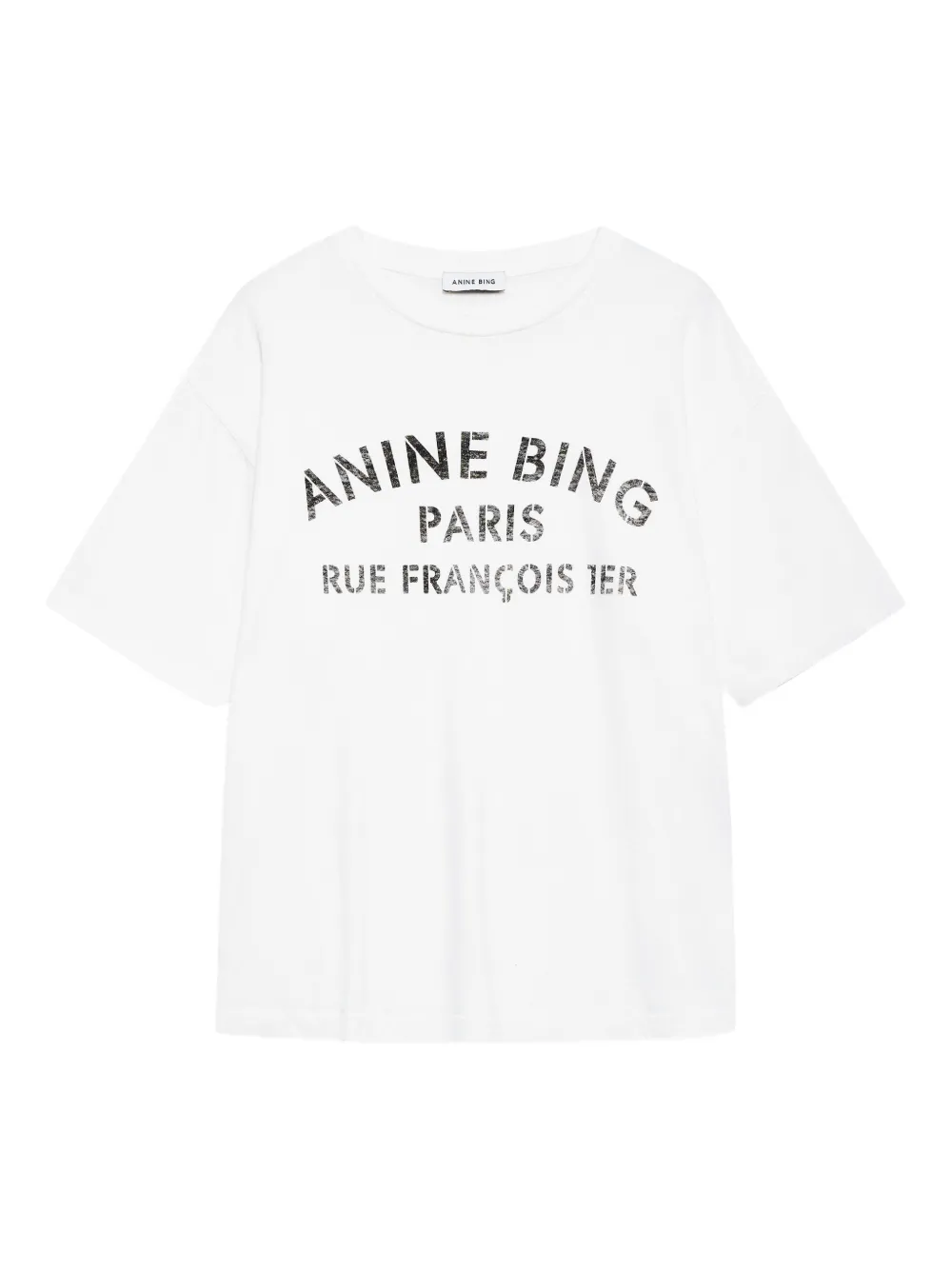 Anine Bing Stencil Cohen Tee In White