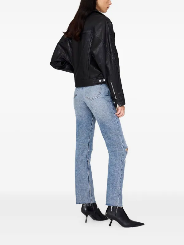 ANINE BING Julie Leather Jacket | Black | FARFETCH