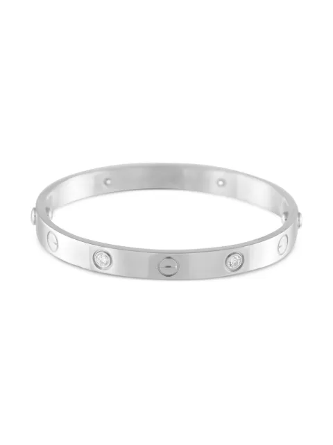 Cartier 18kt white gold Love diamond bracelet