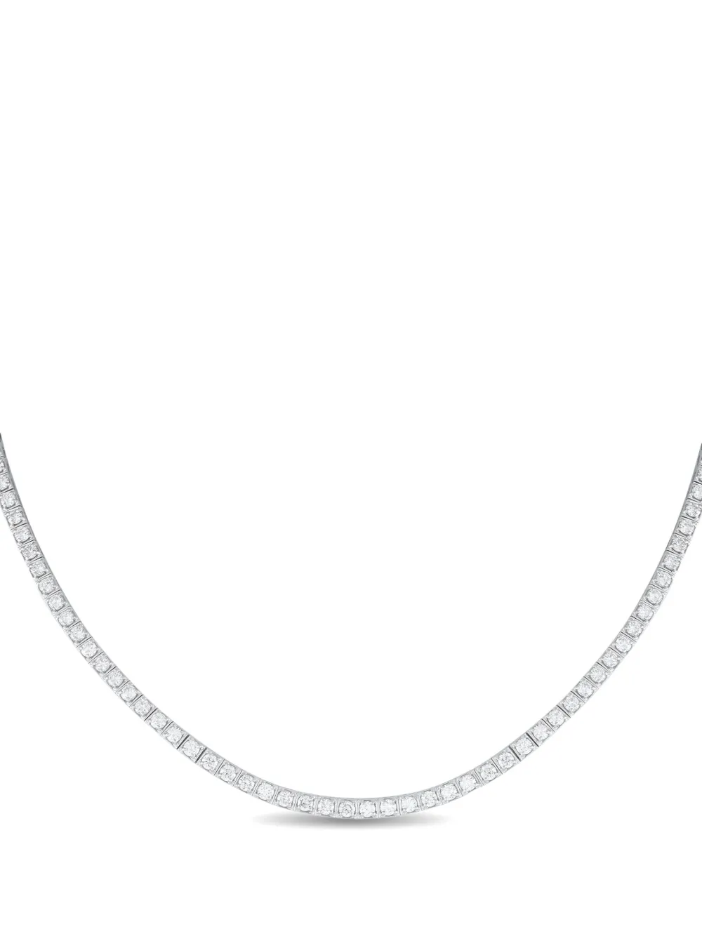 LB Exclusive 14kt white gold Tennis diamond necklace - シルバートーン LB Exclusive 14kt white gold Tennis diamond necklace - シルバートーン