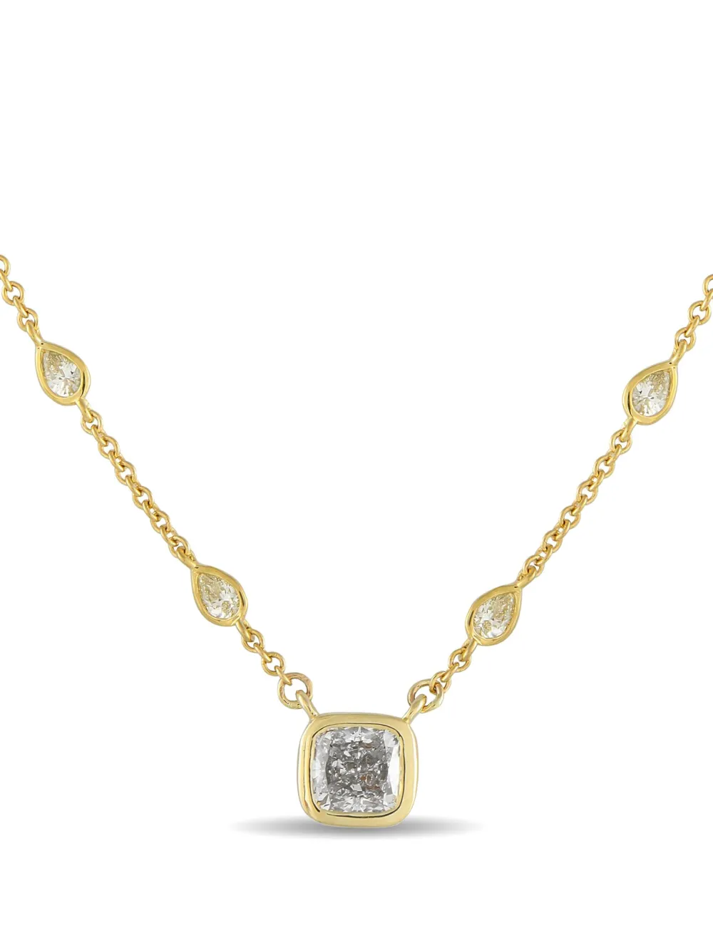 LB Exclusive 18kt yellow gold diamond necklace - ゴールドトーン LB Exclusive 18kt yellow gold diamond necklace - ゴールドトーン