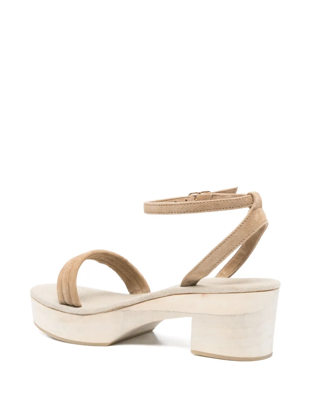 Anne Thomas ankle-strap platform sandals Neutrals